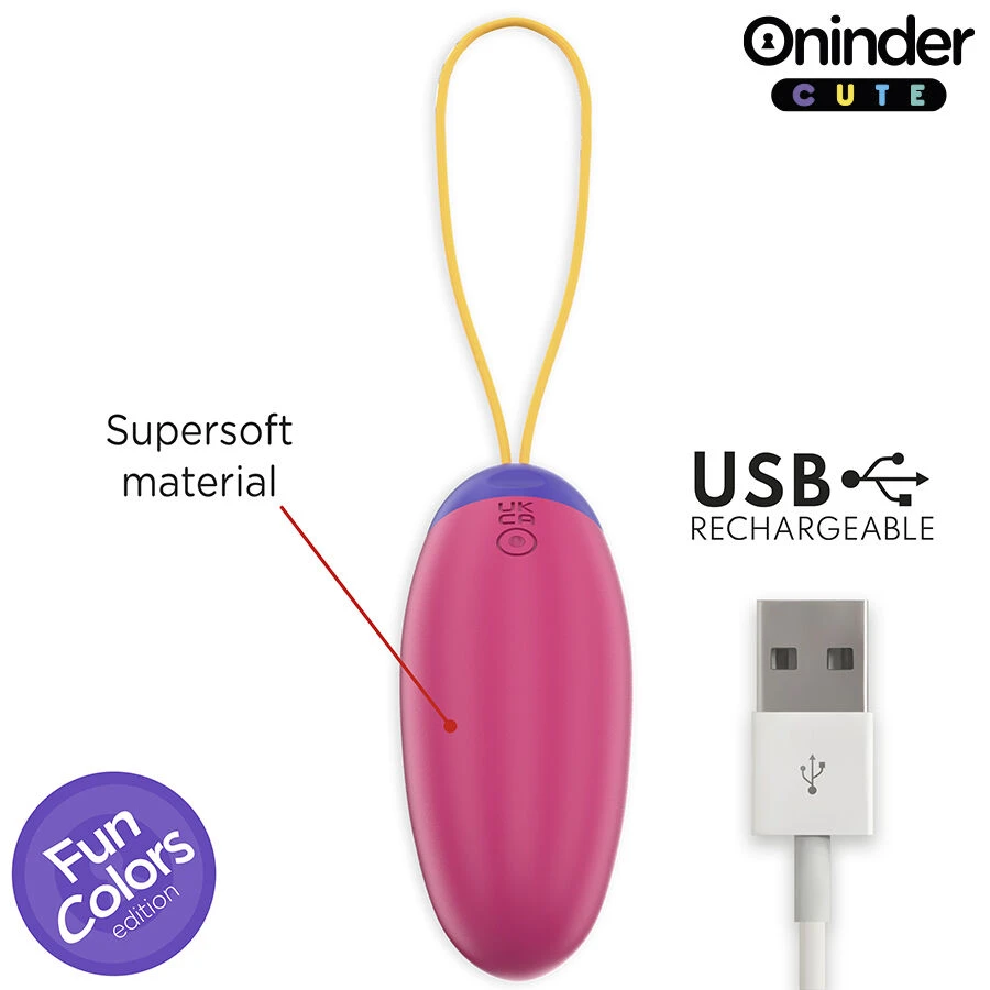 ONINDER CUTE - UOVO IN SILICONE CON VIBRO-ONDA E PIACERE - APP GRATUITA IN TUTTO IL MONDO